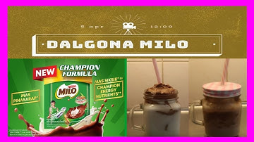 How To Make Easy Dalgona Milo 2020