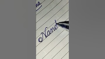 nandini in cursive writing #goodhandwriting #shorts #diy #cursive