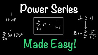 Power Series  Made Easy! | Power Series Representation of a Function | Math with Professor V