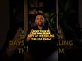 What to do in the first 7 days after failing the CPA exam?