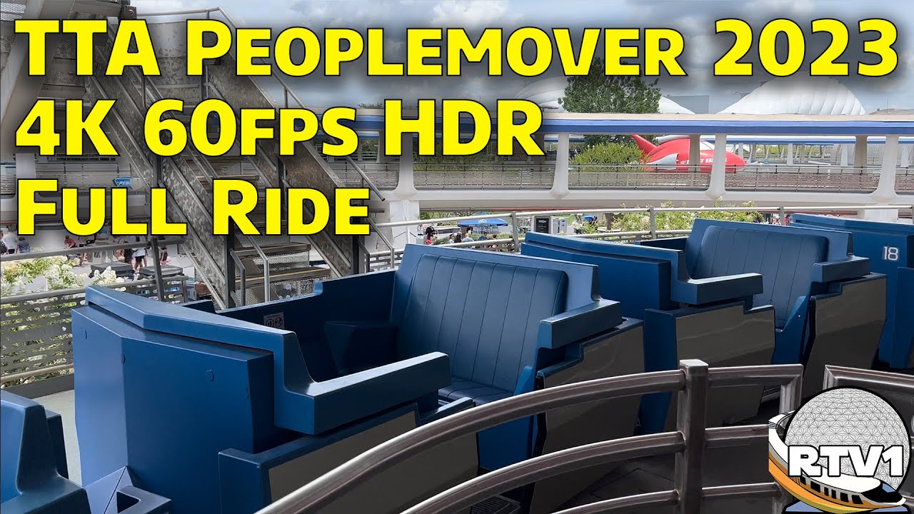 TTA Peoplemover 2023 - Best Quality - 4K 60fps HDR - Full Ride POV - Walt Disney World