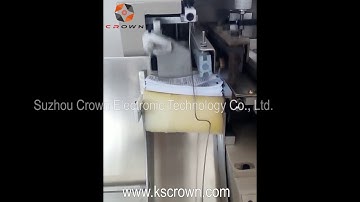 Hot and Cold Knife Care Label Cutting Stacking Machine WL-103B - Suzhou Crown