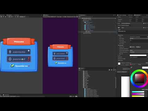 Unity Asset Store GUI Kit Pro Making Login Screen Video