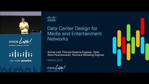 Modern Data Center Design for Media and Entertainment Networks