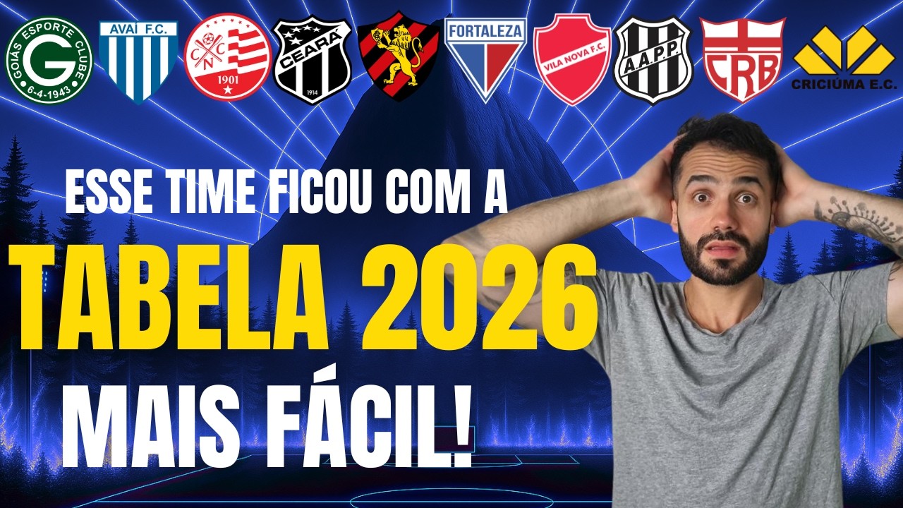 AJUDARAM ESSES TIMES! TABELA SÉRIE B 2026 FICOU MAIS FÁCIL PRA ELES!