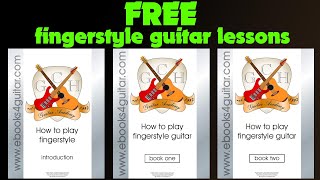 FREE fingerstyle guitar lessons PDF eBooks.  free online fingerpicking guitar method