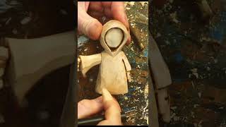 #Shorts - Carving a reaper Pt2 #carving #carvingwood #whittling