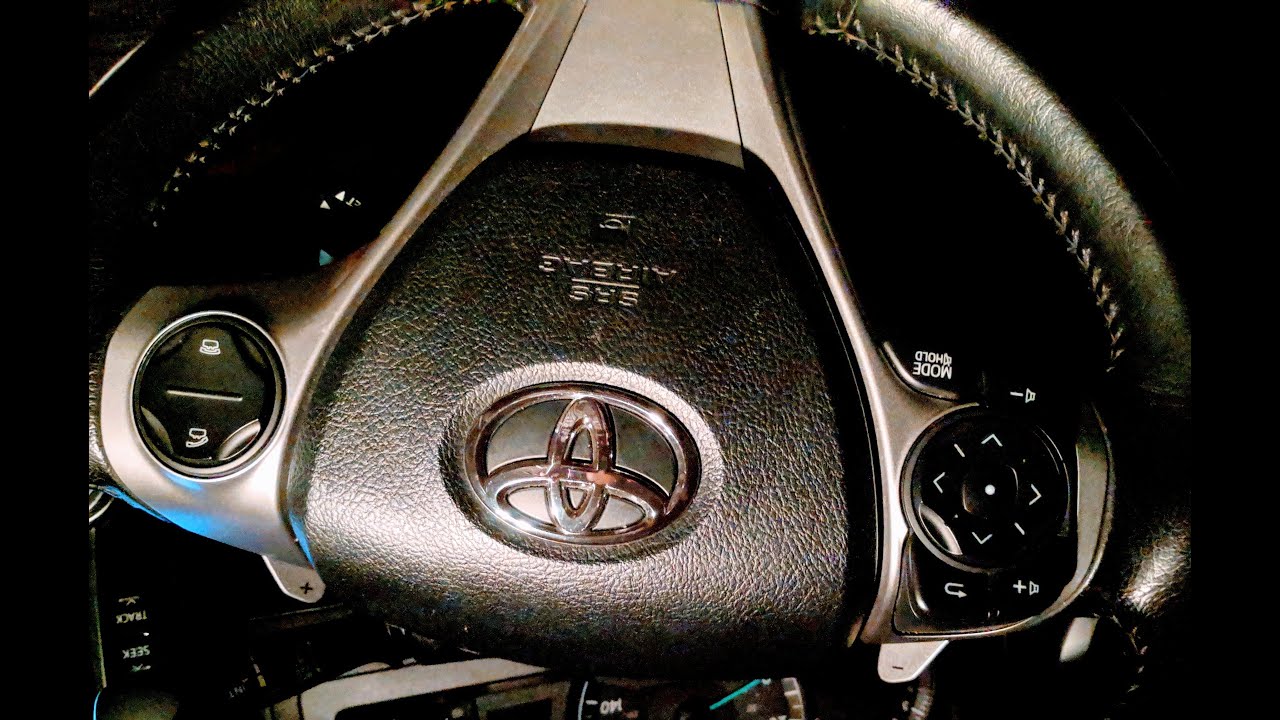 How to adjust the steering wheel on a 2014 Toyota Camry Se YouTube