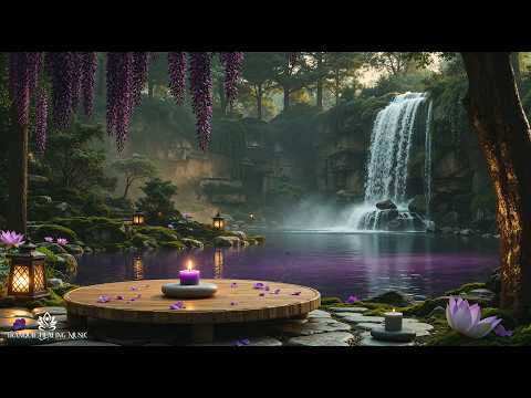 Deep Meditative with Wisteria Candlelight | Tranquil Healing Music in Relaxing Forest for Calming