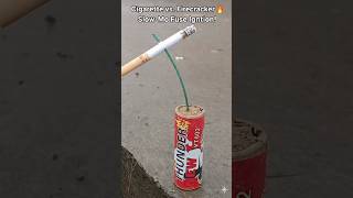 Cigarette Vs. Firecracker Slow-Mo Fuse Ignition