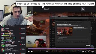 xQc Reacts to Streamer Getting DMCA'd by PirateSoftware for Harassment & Cyberbullying