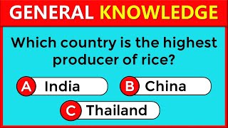 30 General Knowledge Questions! How Good Is Your General Knowledge? #challenge 26