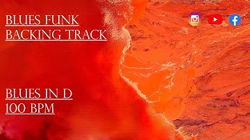Blues Funk Backing Track | Blues In D 100 BPM