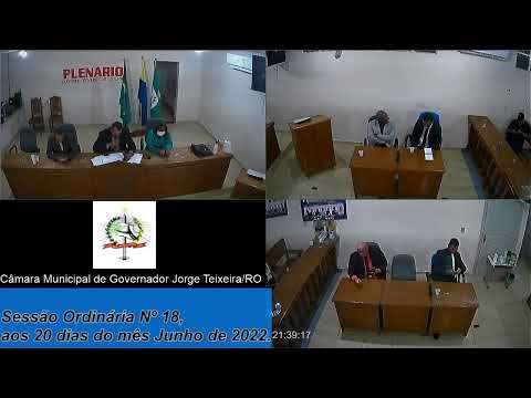 Transmissão ao vivo da Sessão da Câmara Municipal de Governador Jorge Teixeira.