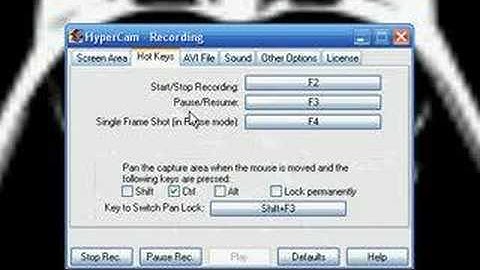 how to move the recording box on hypercam