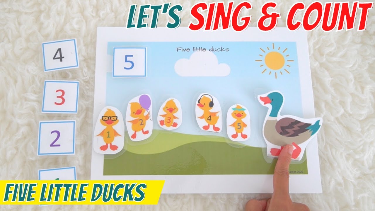 Learn How To Count Five Little Ducks Sing Along Circle Time For 