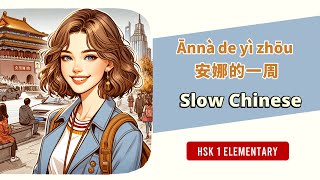 Learn Chinese through short story for Beginners HSK1- with pinyin and English | Chinese Listening