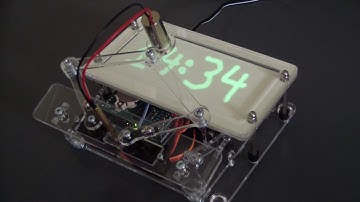 Laser plot clock