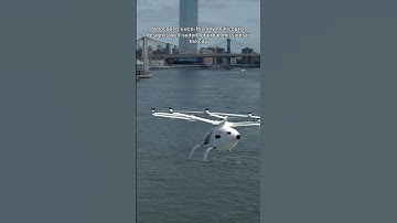 Volocopter flying above the NYC