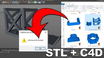 Cinema 4D Unknown File Format - STL Files