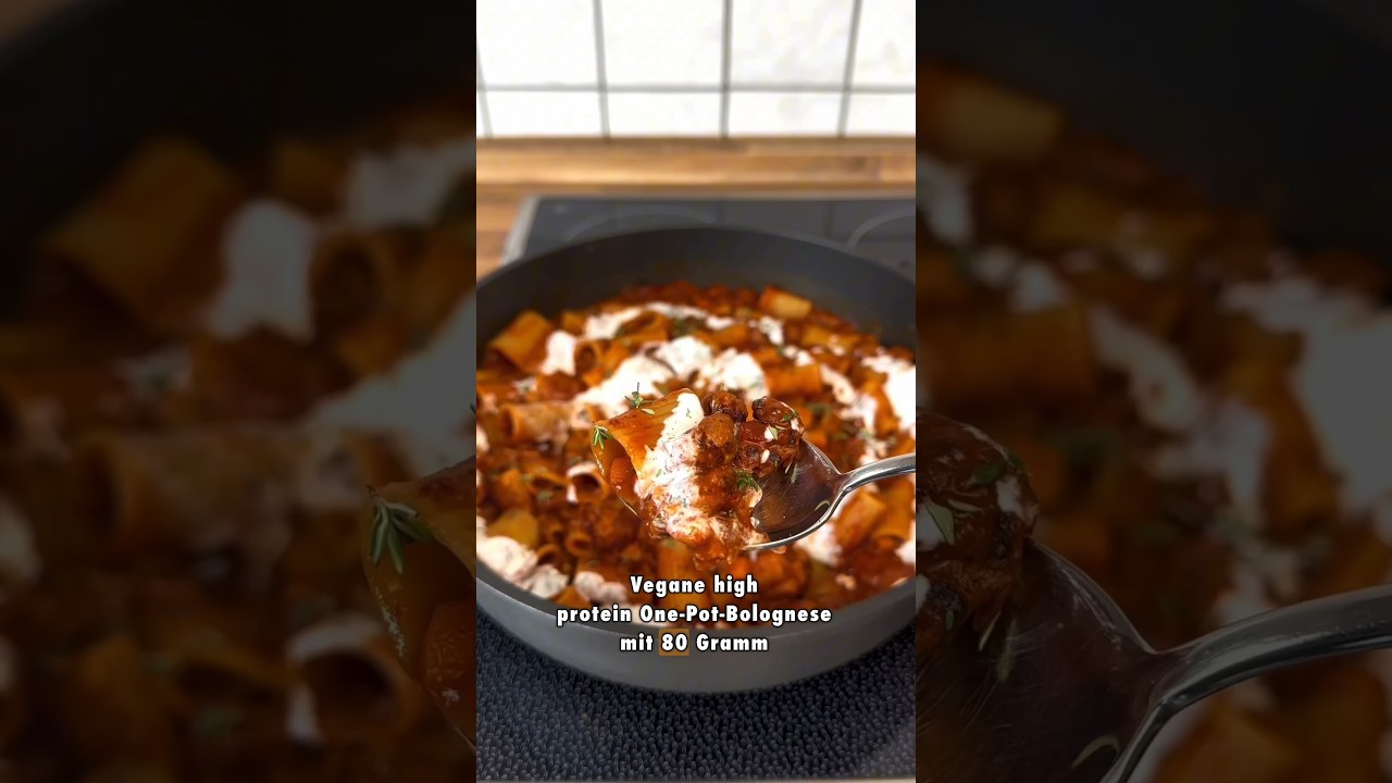 Vegane high protein one pot Bolognese #bolognese #bolognesesauce # ...