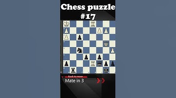 【Chess Daily | CD】chess puzzle #17 Black mate in 3