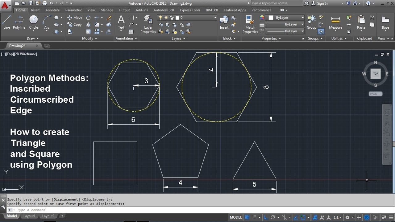 How To Draw Hexagon In Autocad