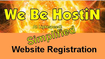 We Be Hostin Simplified Website Registration