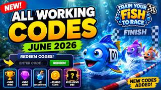 NEW CODES ALL WORKING CODES Train Your Fish to Race Codes June 2026 screenshot 3