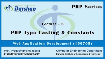 Lecture 6 - PHP Type Casting & Constants