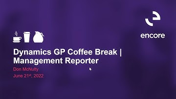 Management Reporter in Dynamics GP