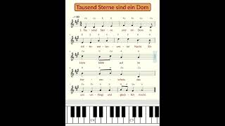 Tausend Sterne sind ein Dom / Text und Noten / #Shorts