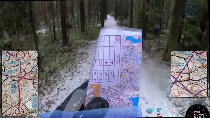 Headcam Orienteering - Winter Cup at IK Uven, Bunk...