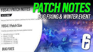 Patch Notes, First Deep Freeze Bug Fixing & WInter Event - Y8S4.1 - 6News - Rainbow Six Siege