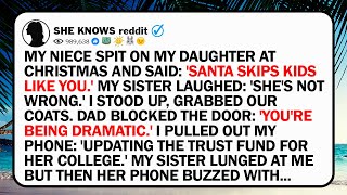 My Niece Spit On My Daughter At Christmas And Said: 'Santa Skips Kids Like You.' My Sister Laughed: