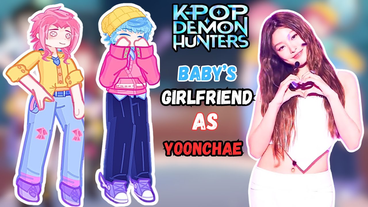 K-Pop Demon Hunters React to Baby’s Girlfriend as Yoonchae From Katseye || Gacha Reaction