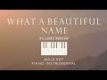 WHAT A BEAUTIFUL NAME⎜Hillsong Worship - (Male Key) Piano Instrumental Cover by GershonRebong