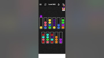Level 842 of Ball Sort Color Puzzle