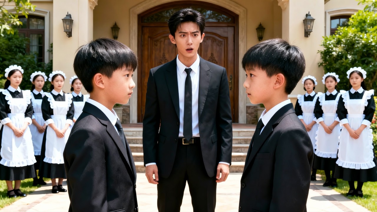 Deux garçons qui se ressemblent comme deux gouttes d'eau-le PDG est stupéfait ! Lequel est mon fils?