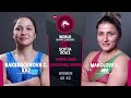 1/2 WW - 68 kg: Z. BAKBERGENOVA (KAZ) v. E. MANOLOVA (AZE)