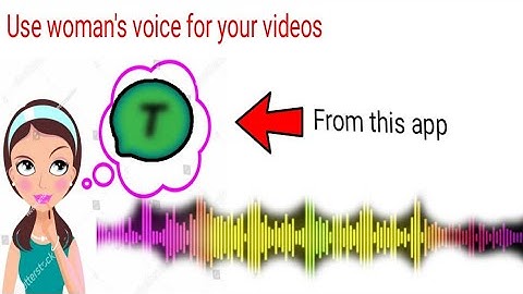 How to use a woman voice for a video|Computerised voice|Text to speech