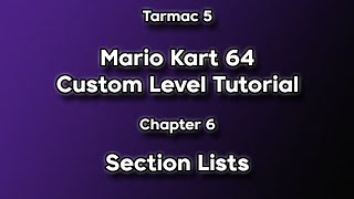 Tarmac V5 Tutorial Series - Chapter 6 - Section Lists
