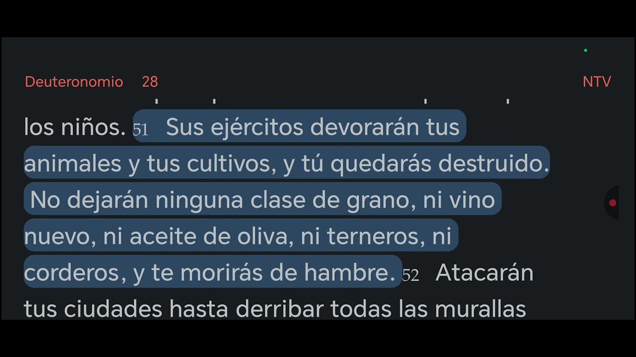 2 Marzo Deuteronomio 28,29,30.
