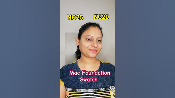 Mac Foundation NC20 VS NC25 #mac #shorts #ytshorts #foundation #swatches #yellow #beauty #makeup