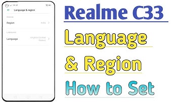 How to Set Language & Region Setting In Realme C33 | realme c33 Mein language Kaise change kare |