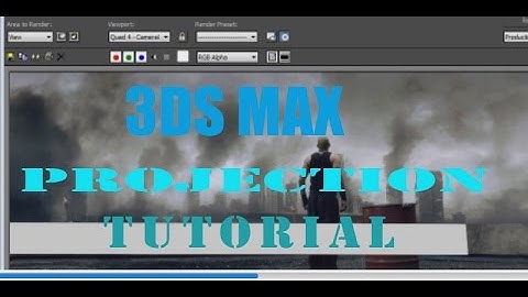 3Ds Max Camera Projection | Camera map tutorial 3ds max | 3ds max camera mapping tutorial