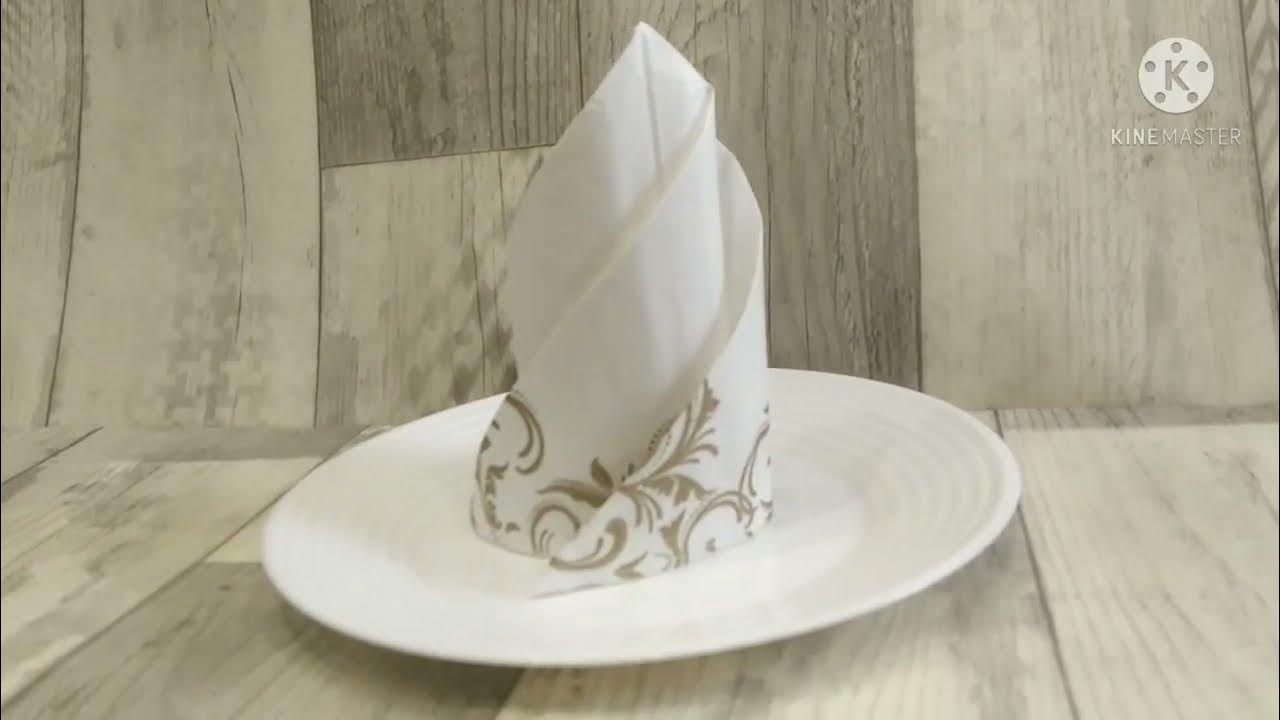 How to fold paper napkins beautifully YouTube