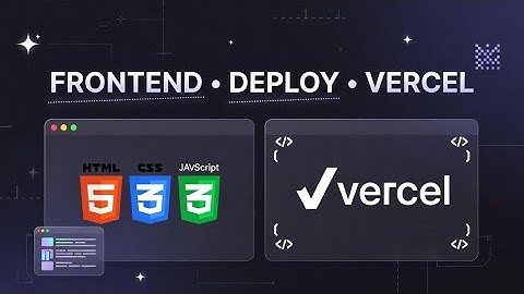 How to Deploy Frontend application on Vercel (2025 Beginner Guide)