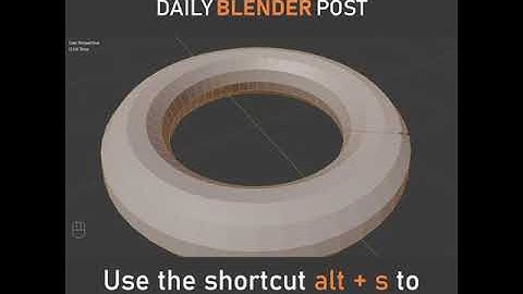How to Scale along the Normals in Blender