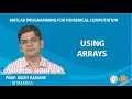 Tutorial: Using Arrays in MATLAB